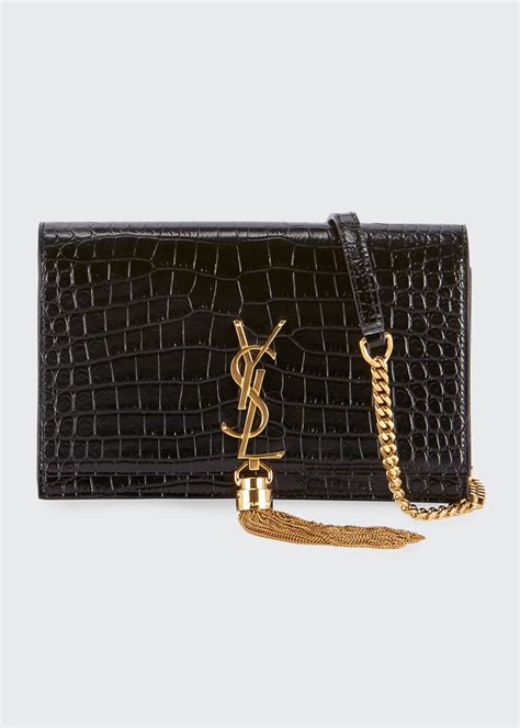 croc print ysl wallet|saint laurent YSL pouch.